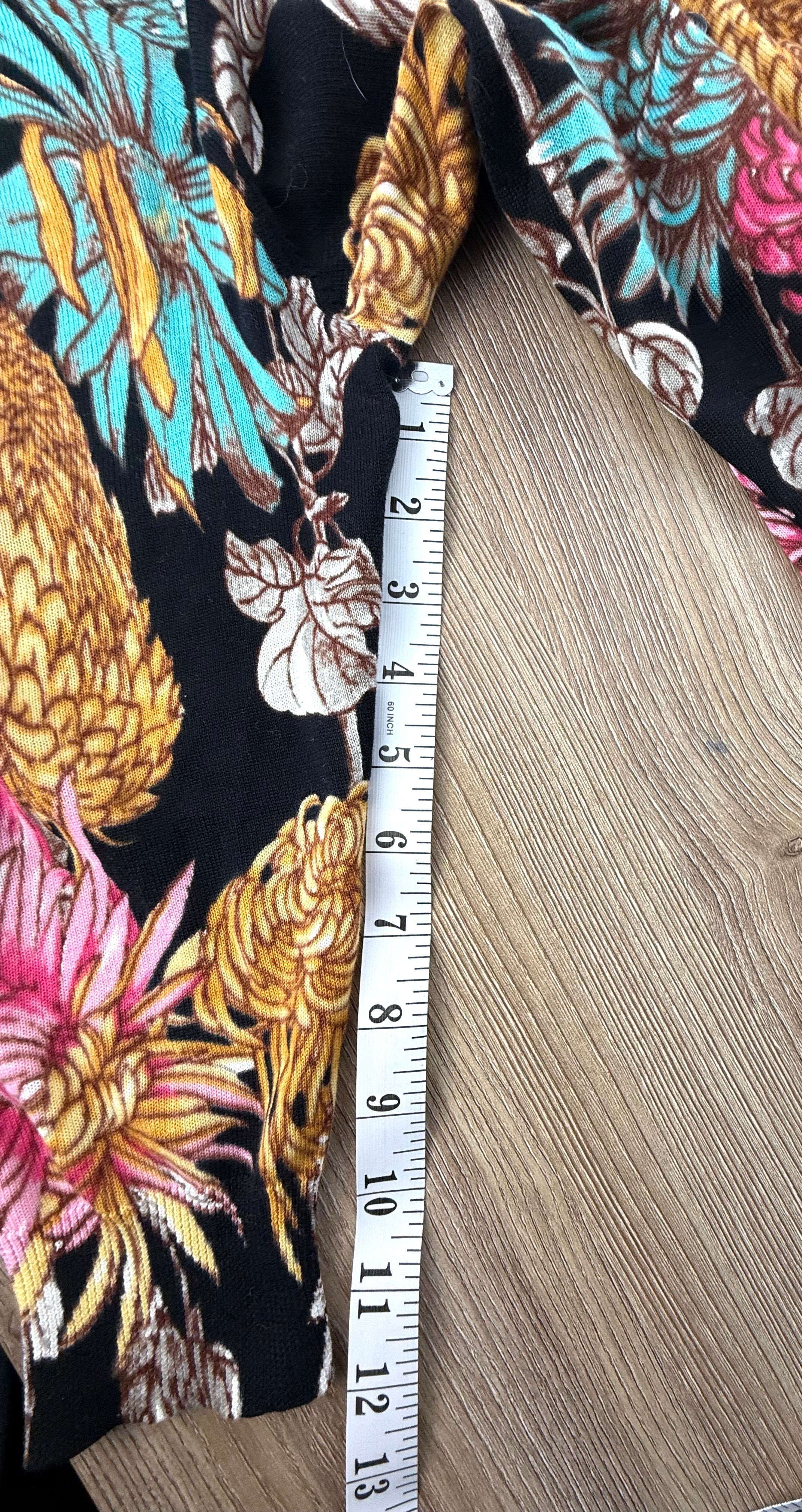 Lord & Taylor NWT floral cardigan measuring 12" sleeve length 