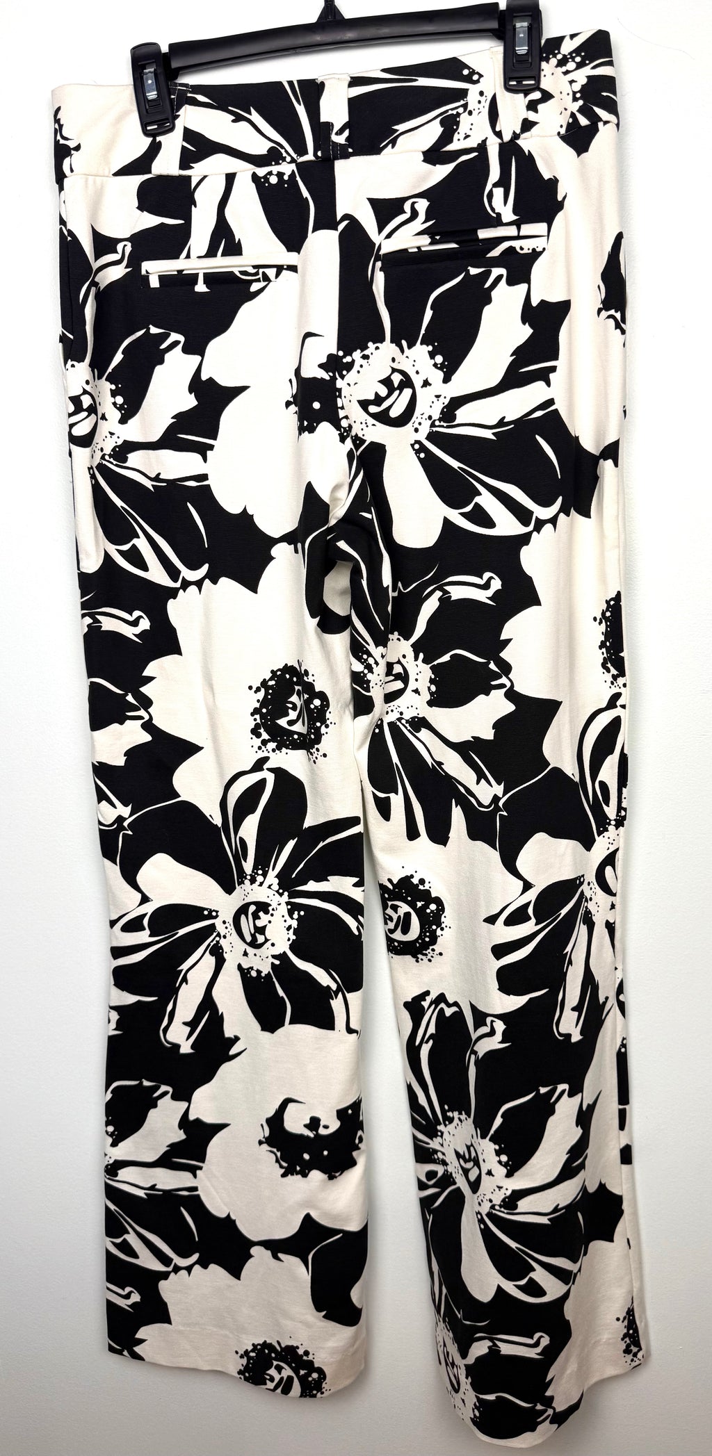 LuLaRoe Floral Wide Leg Pants with High Waist  back view