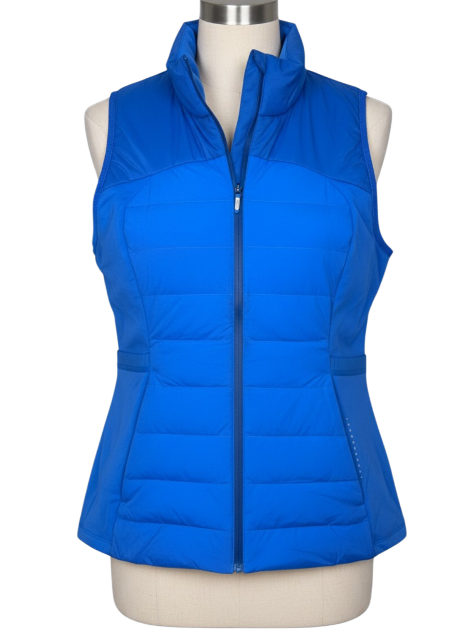 Lululemon Blue Down Vest Women’s Size 12 | Cobalt Insulated Athleisure Puffer Layer

