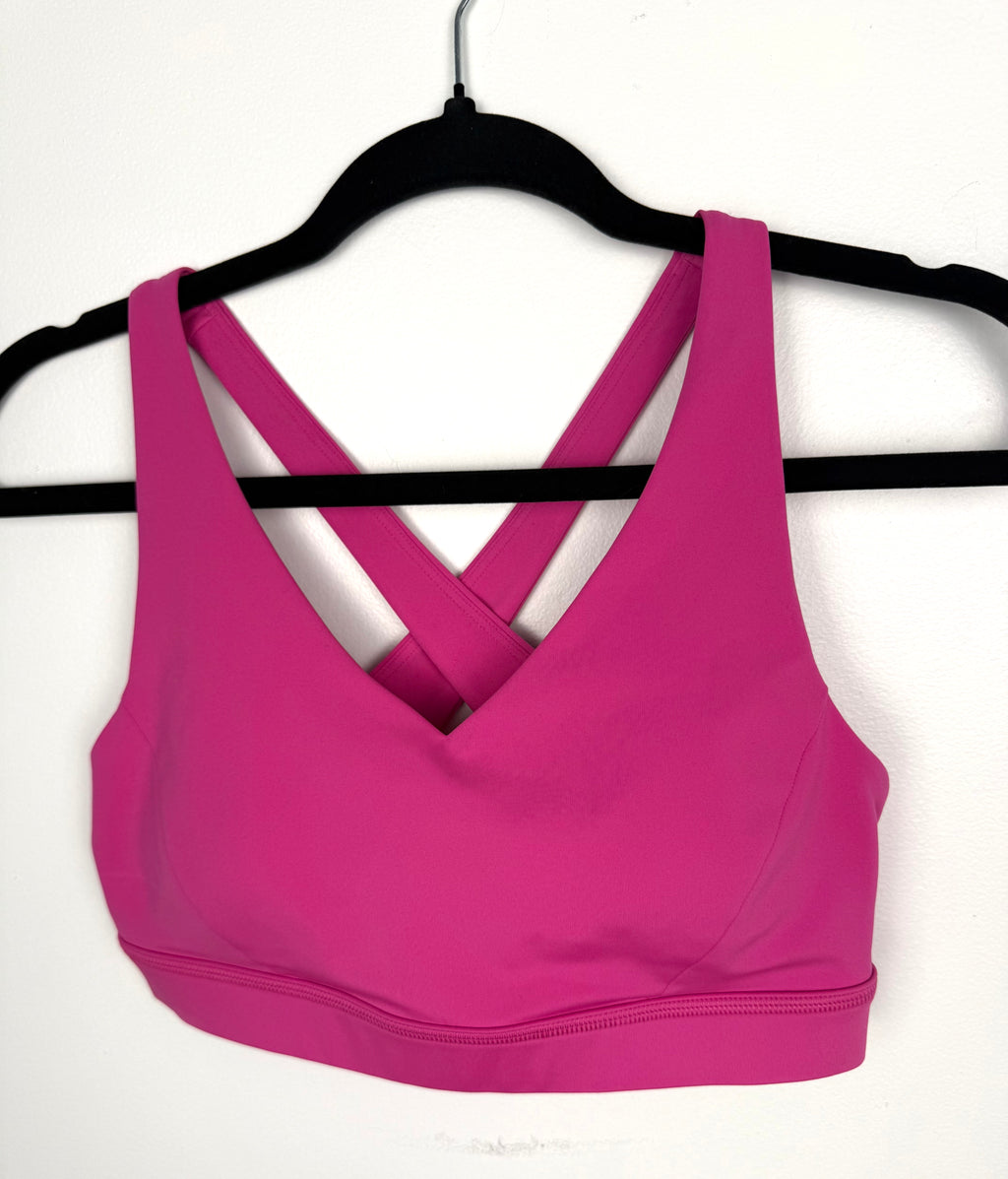 Lululemon Envital Bra Hot Pink Cross-Back Sports Bra NEW WITH TAGS on hanger