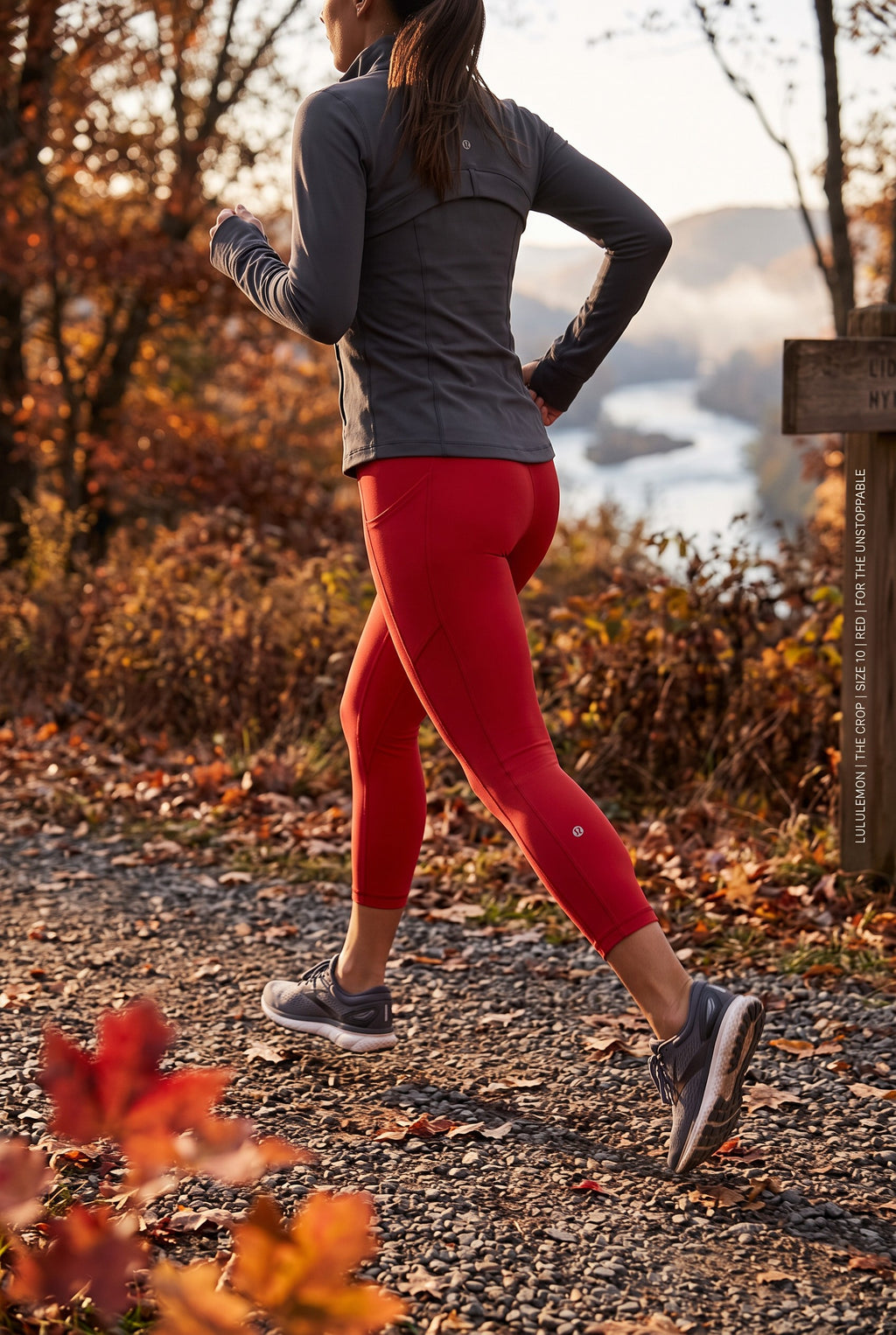 Lululemon High-Rise  Leggings | Size 8/10 on woman going for run in fall 