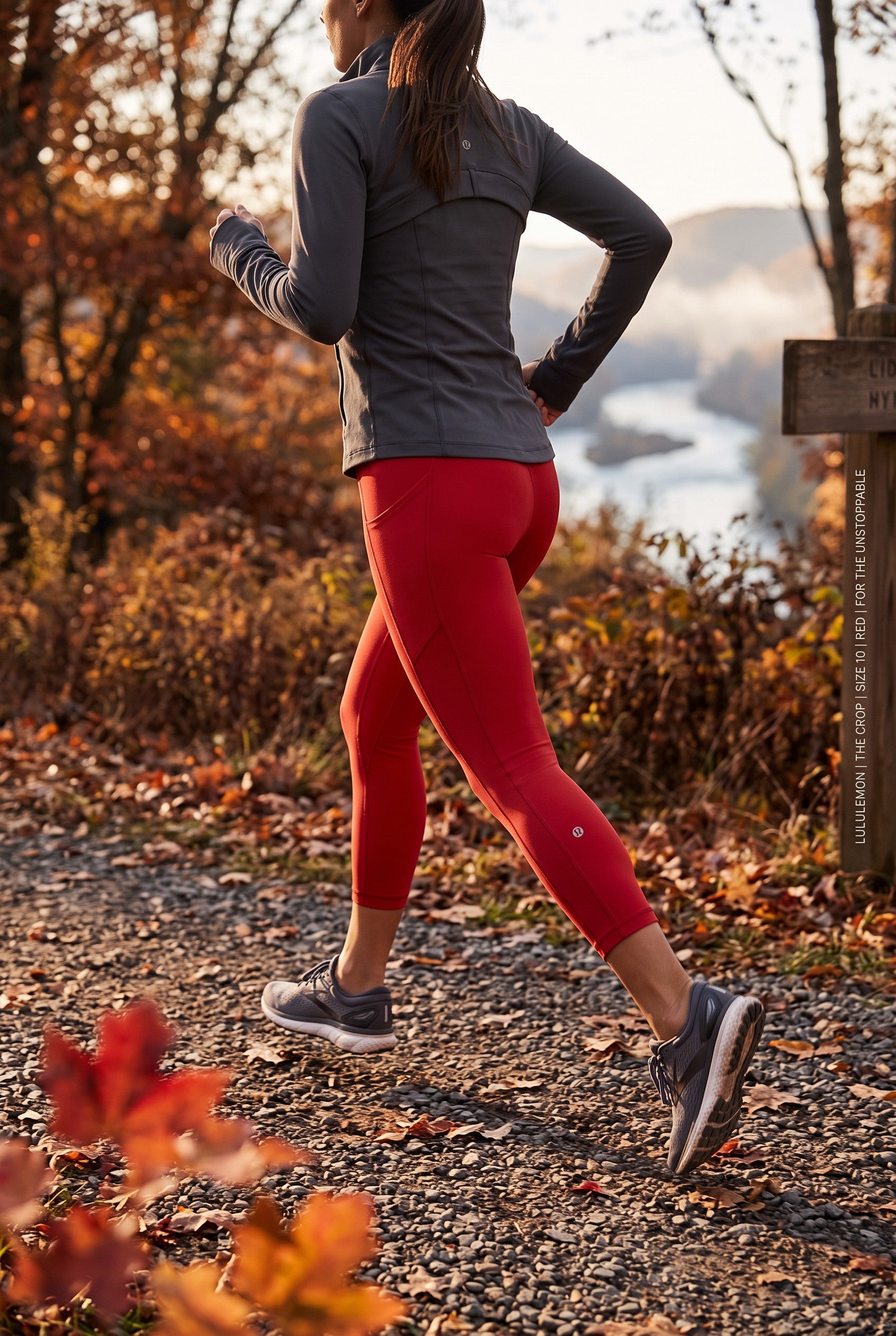 Lululemon High-Rise  Leggings | Size 8/10 on woman going for run in fall 