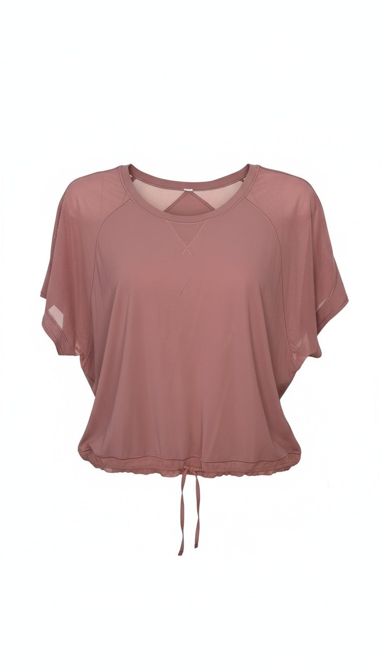 Lululemon Mesh Panel Athletic Top | Size 12 at Blue Sparrow Shop
