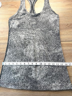 Lululemon Racerback Tank in mottled grey measuring 32" waist 