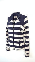 Lululemon Striped Zip Up Athletic Jacket | Size 8 at Blue Sparrow Shop