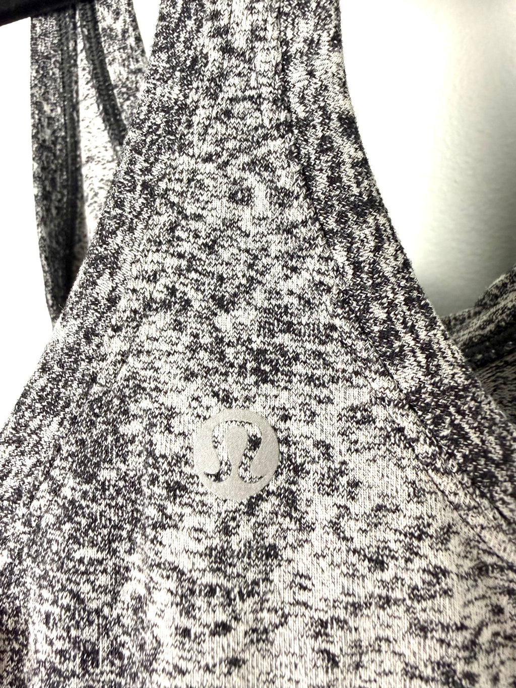 Lululemon logo detail black grey athletic tank
