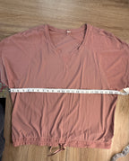 Lululemon short sleeved workout top measuring 44" bust