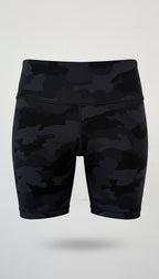 Lululemon shorts grey on black camo pattern at Blue Sparrow Shop