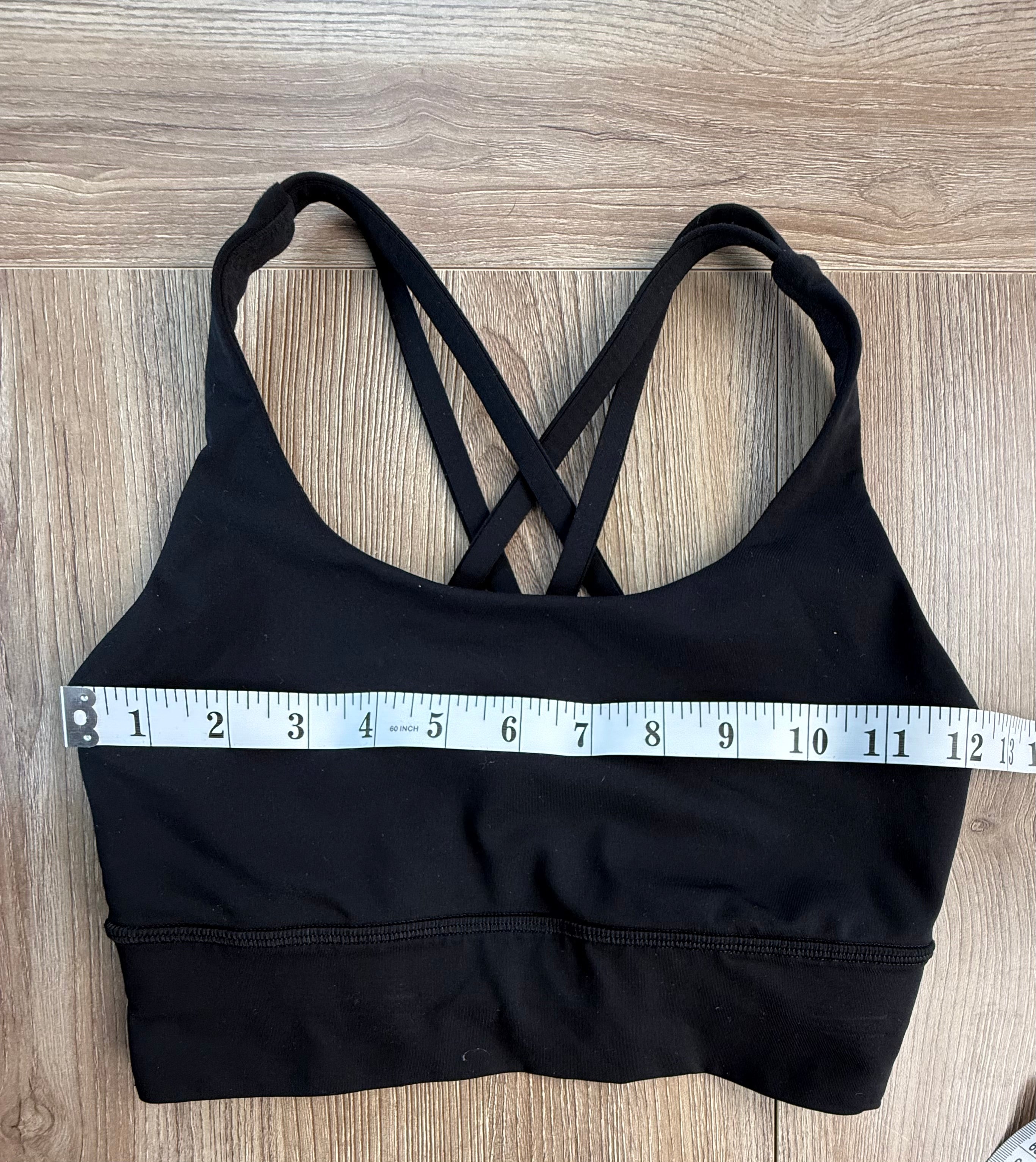 Lululemon sports bra measuring 24" bust 