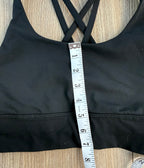 Lululemon sports bra measuring 7" from top of bra to bottom band 