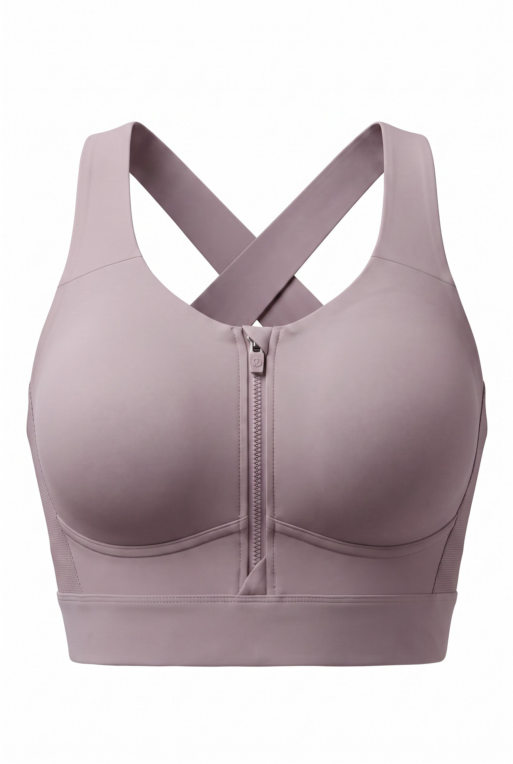 Lululemon Energy Zip-Front High-Support Sports Bra | Size 36DD on white background
