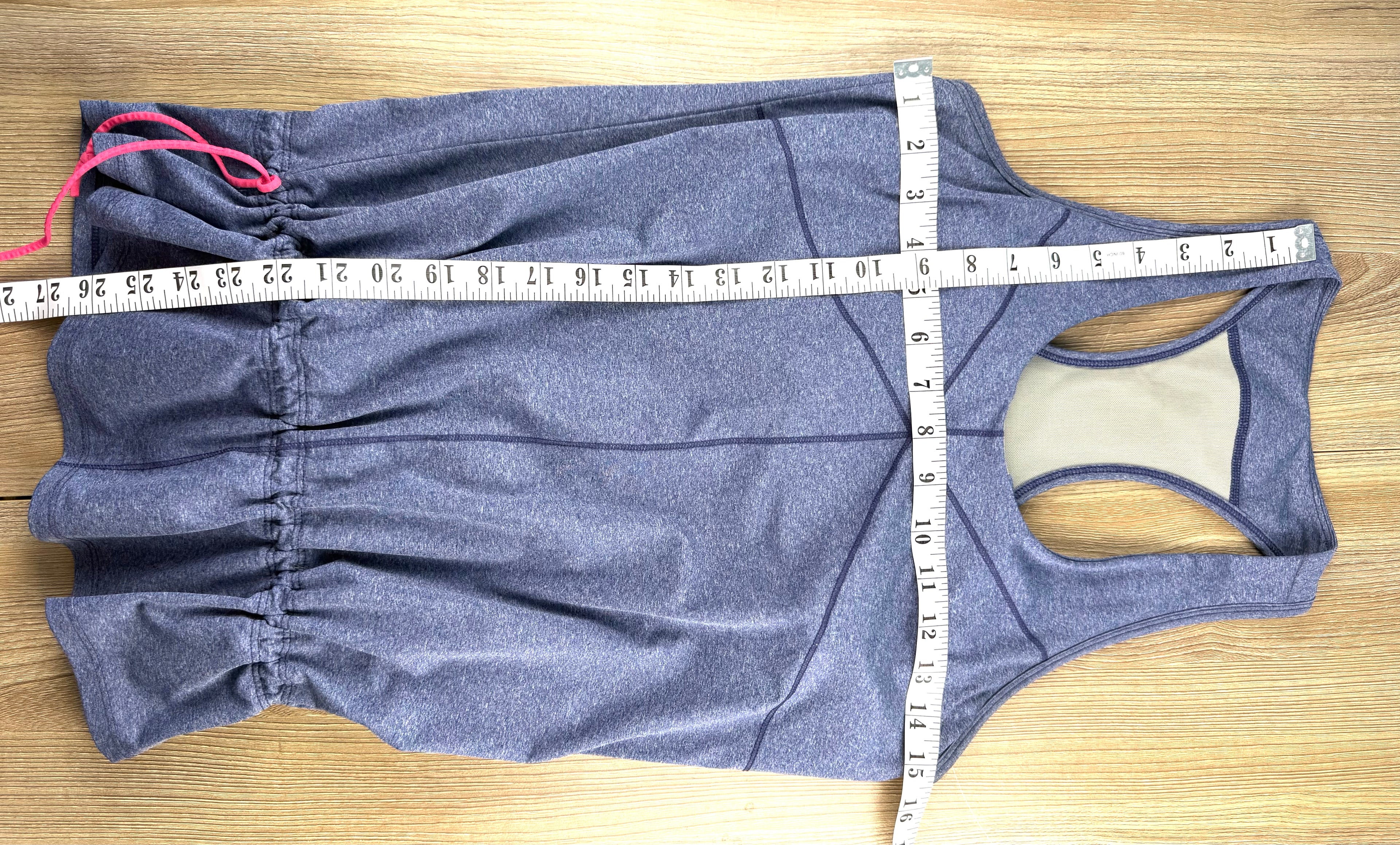 MEC Mountain Equipment Company athletic racerback tank measuring 30" bust and 27" shoulder to hem 