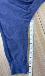 MEC Organic Cotton Long Sleeve Top in blue measuring 12" sleeve length