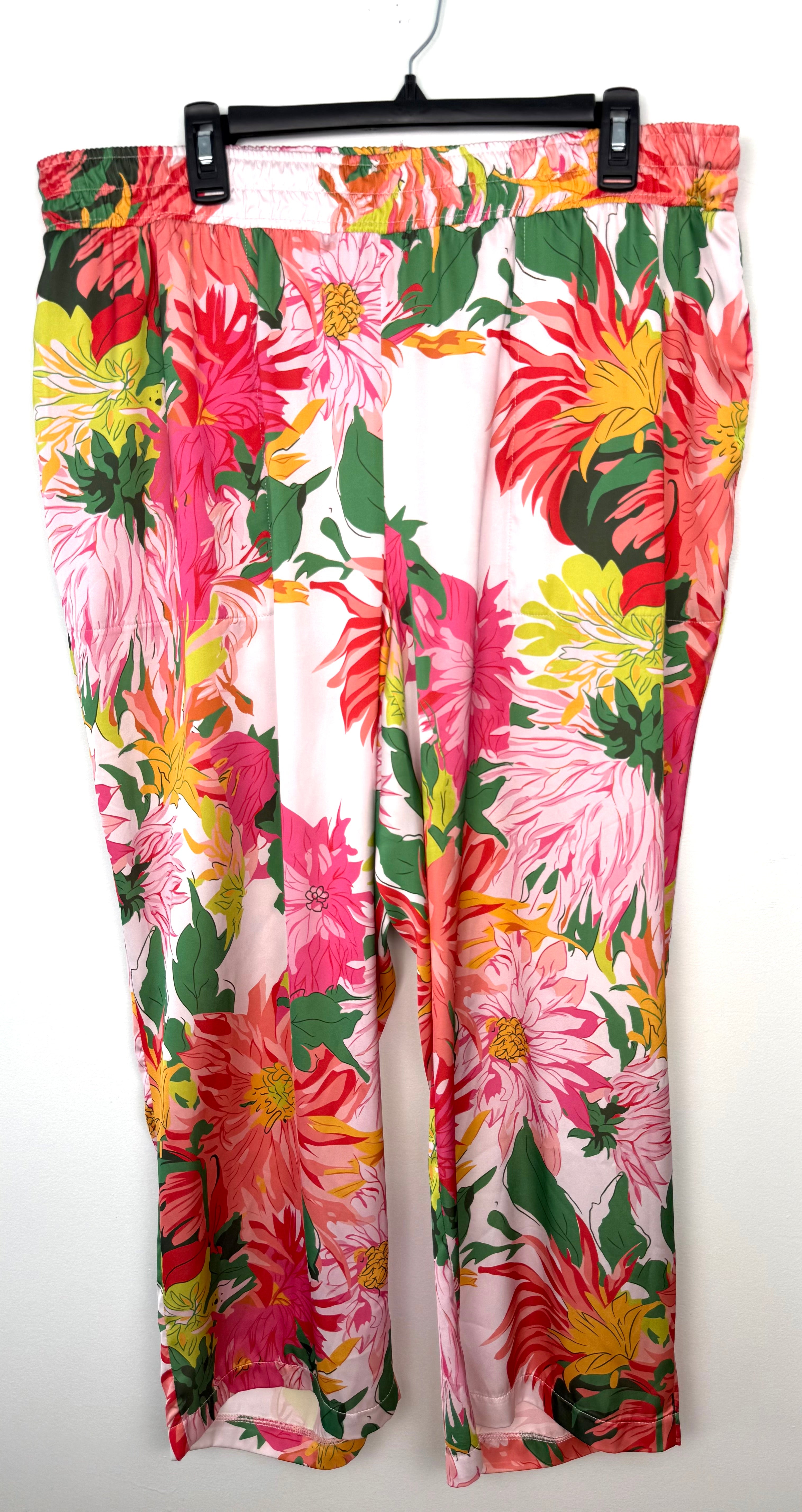 Made in Canada Picadilly Wide Leg  Palazzo Style Pants | Size XXL at Blue Sparrow Shop on hanger