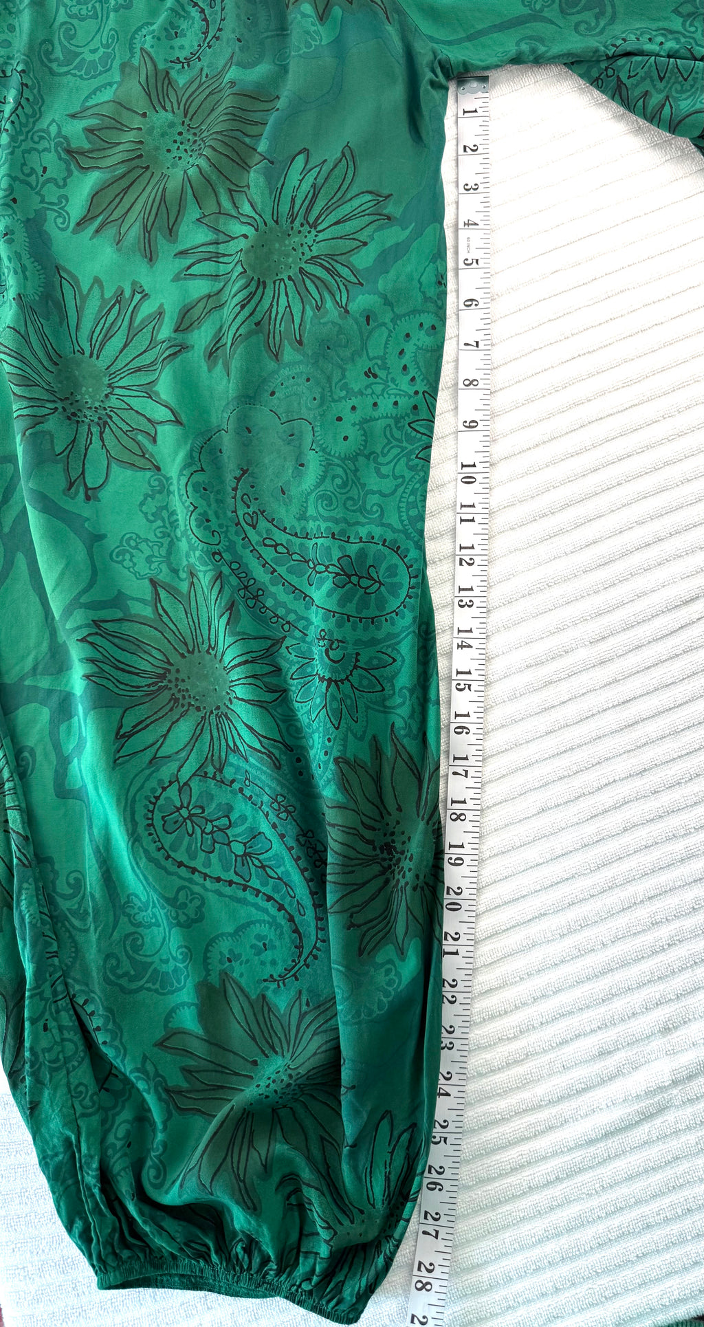 Made in Italy Boho comfy Pants | One Size  at Blue Sparrow Shop measuring 29" inseam 