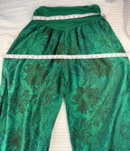 Made in Italy Boho comfy Pants | One Size  at Blue Sparrow Shop measuring 50" hips and 28" waist not expanded 