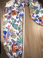 Made in Italy Tropical Boho Harem Pants | One Size  at Blue Sparrow Shop measuring 30" inseam 