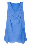 Italian-Made Draped Sleeveless Top | One Size at Blue Sparrow Shop