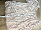 Made in Italy lace top - romantic top - measuring 20 inches from neckline to hem