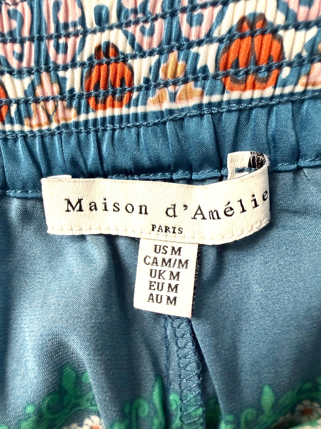 Maison d’Amélie Paris Wide Leg Pants inside label 