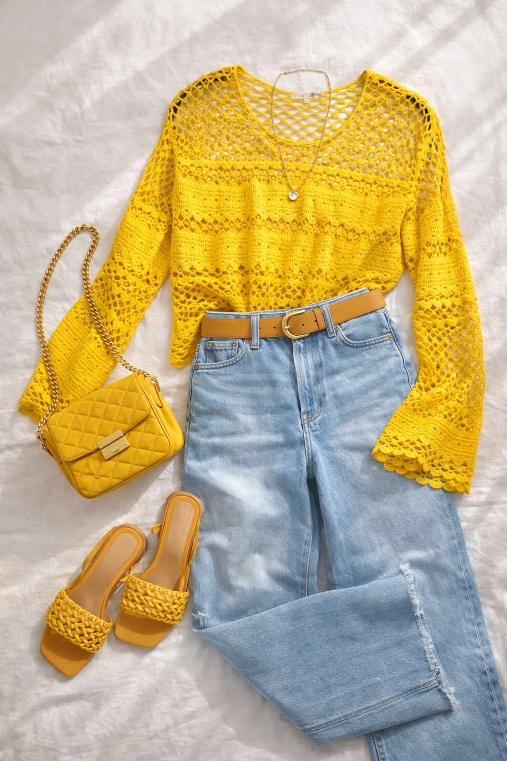 Maje Crochet Knit Sweater at Blue Sparrow Shop lifestyle photo