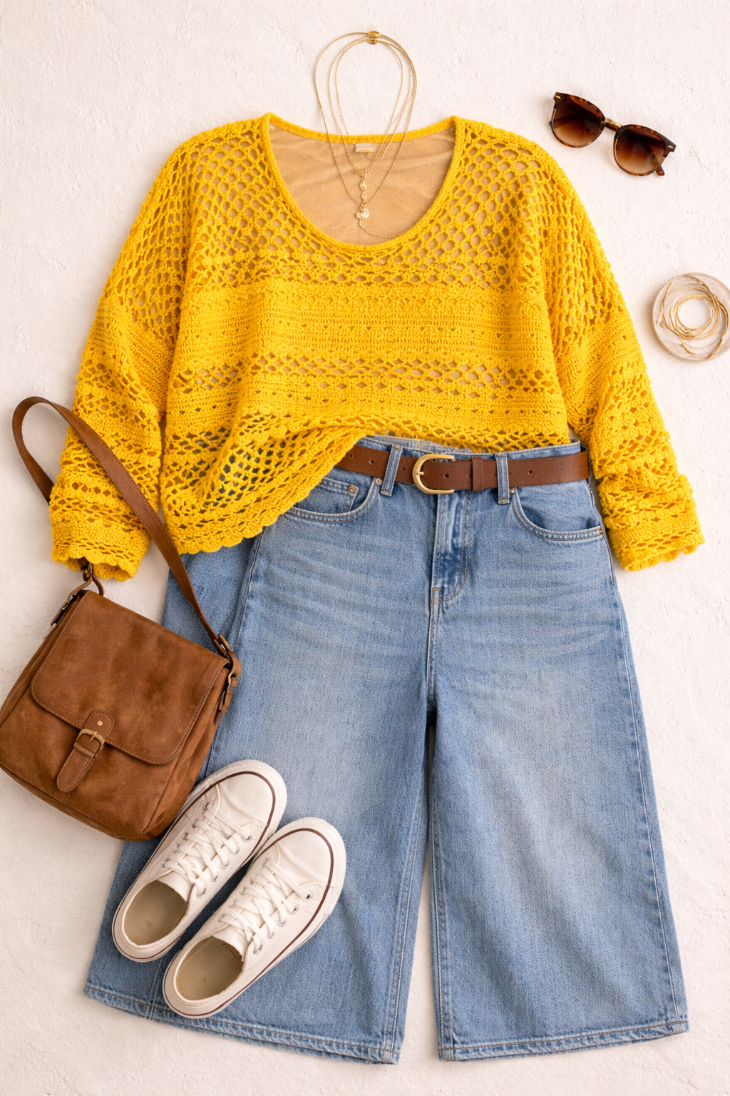 Maje Crochet Knit Sweater at Blue Sparrow Shop lifestyle photo