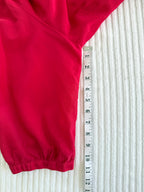 Marks & Spencer Autograph Cotton Silk Pintuck Tunic — Cyclamen Pink | 3/4 Sleeve | UK 20 (CDN 2X/18-20) at Blue Sparrow Shop  measuring 11" sleeve