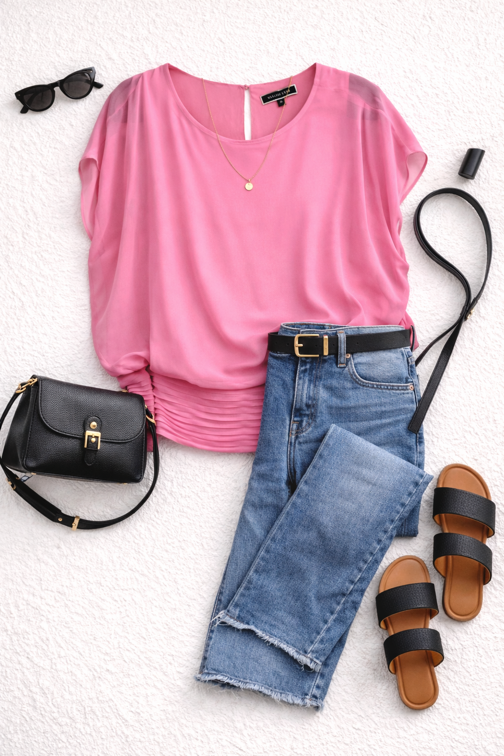 Melanie Lyne Chiffon Blouse at Blue Sparrow Shop lifestyle photo 