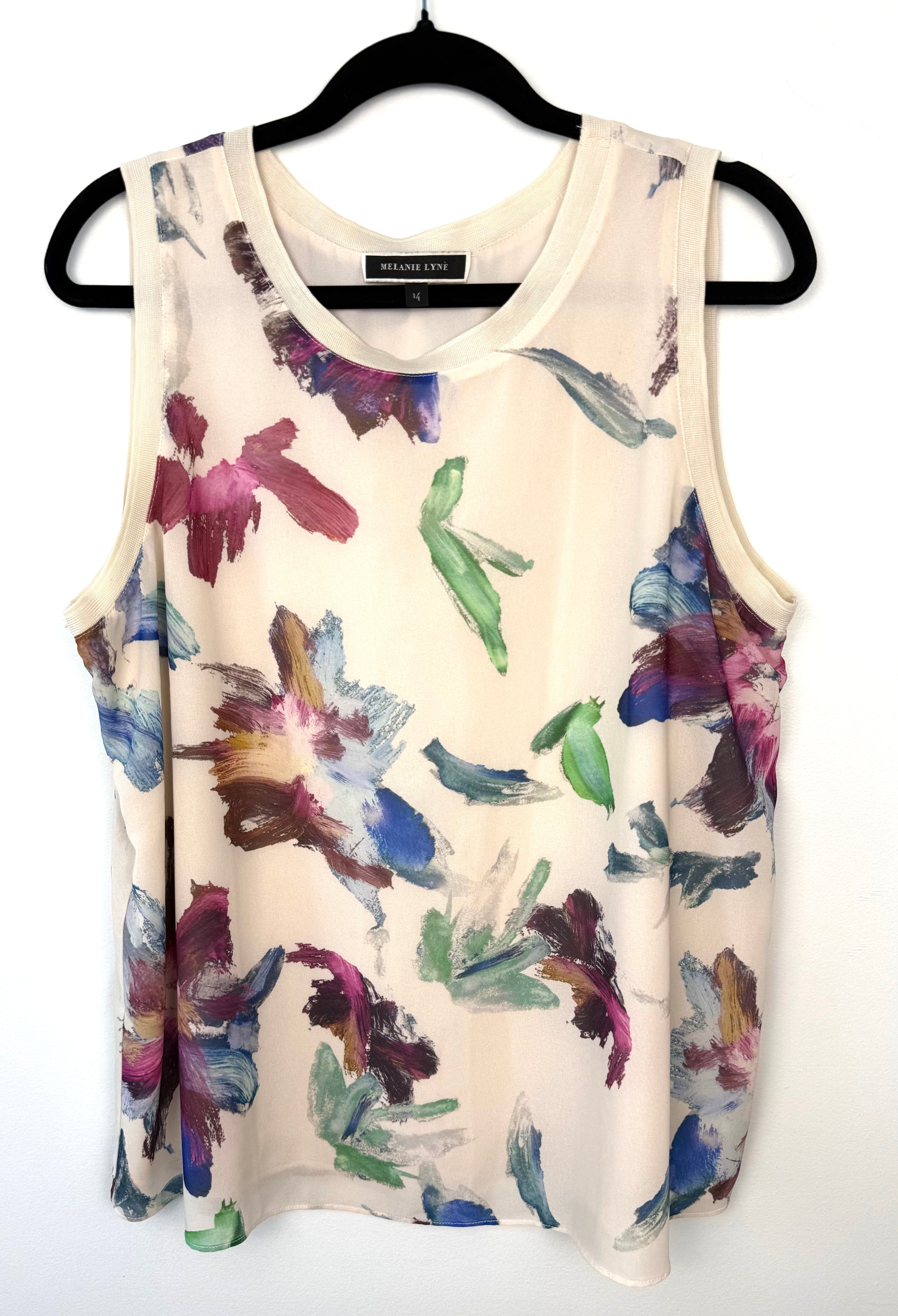Melanie Lyne Sleeveless Top | Size 14 at Blue Sparrow Shop on hanger