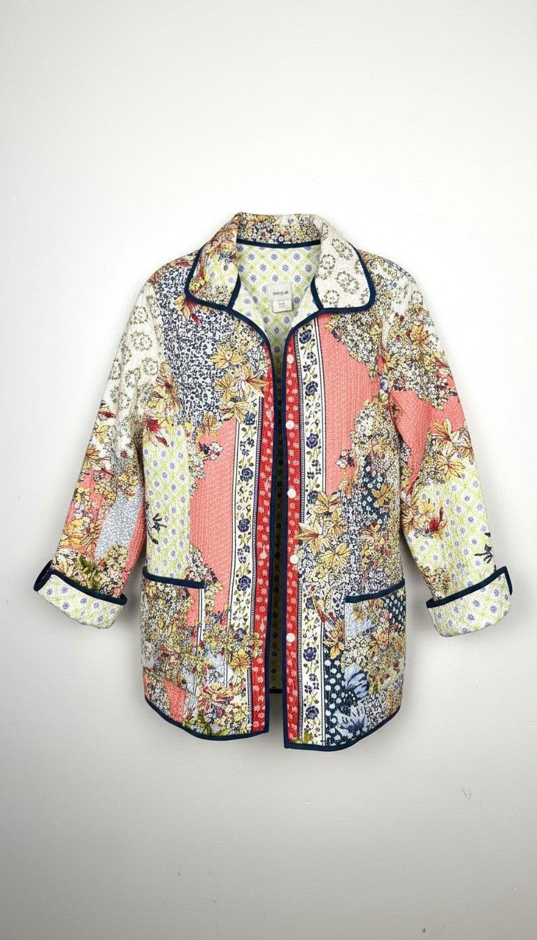 NWOT Handmade Reversible Quilted Patchwork Jacket | Size M/L at Blue Sparrow Shop  main image