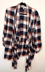 NWOT Plaid Jacket with Fringe Detail | Size XL on hanger