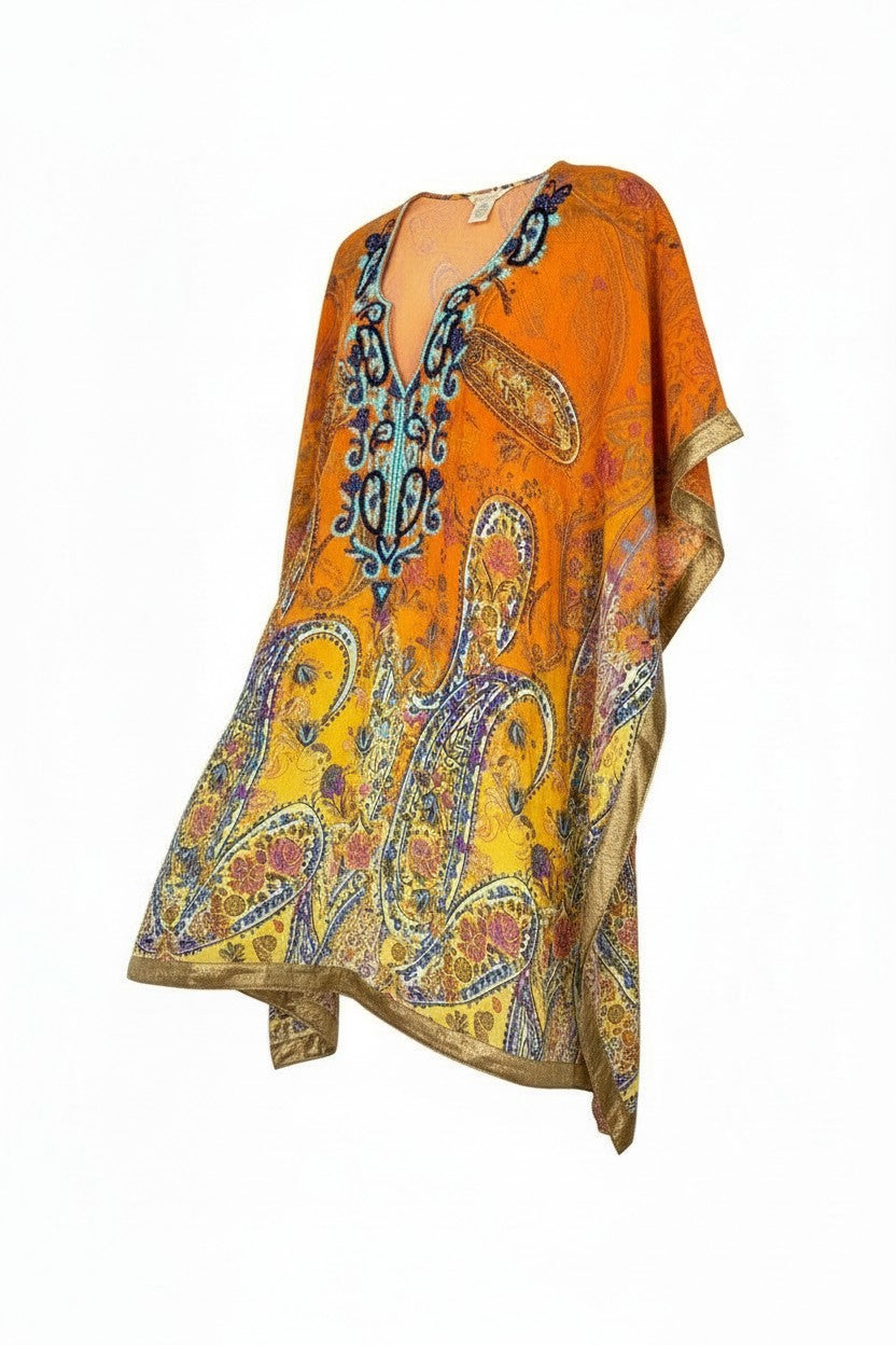 NWT Boho Beaded Kaftan Top | One Size