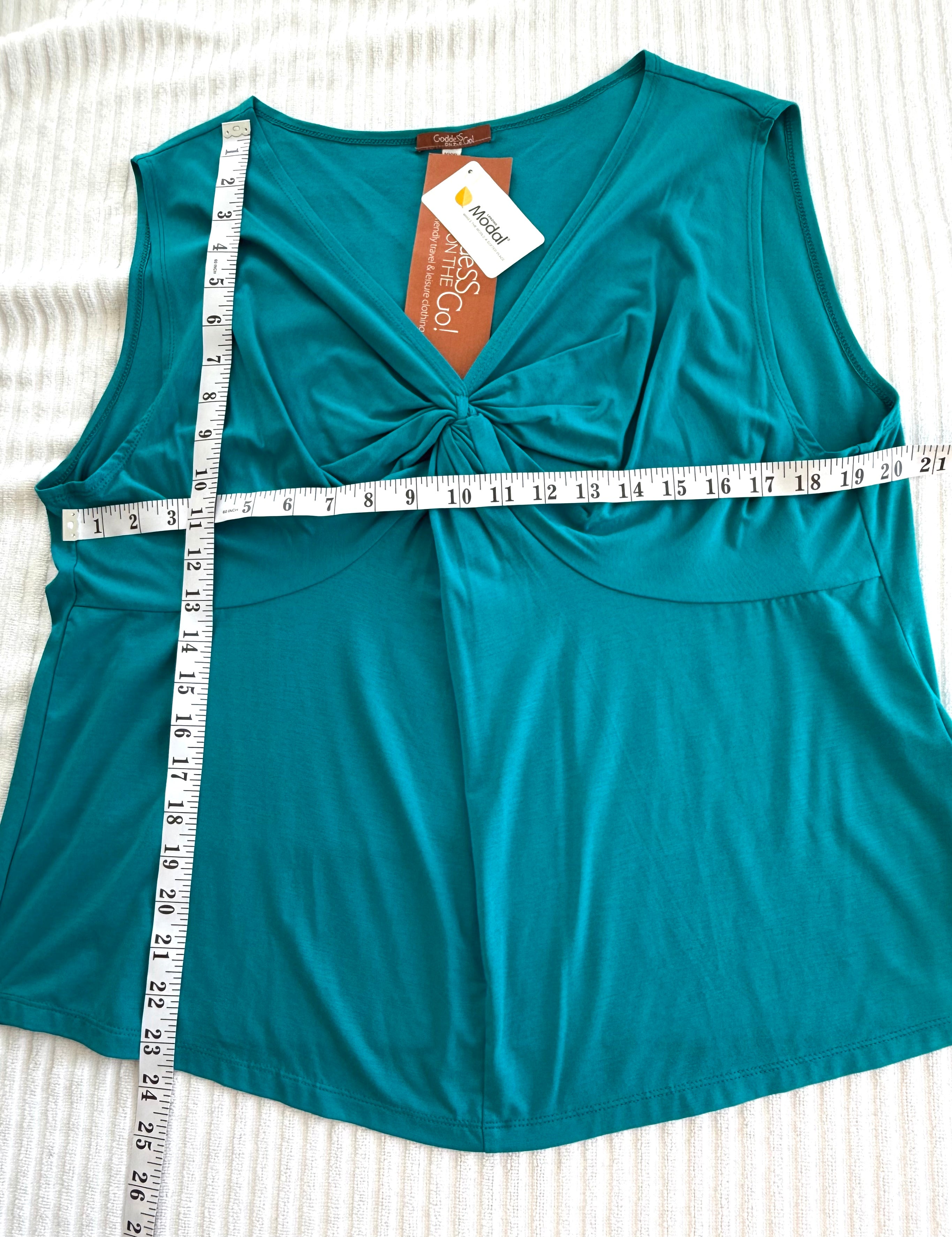 NWT 90% Modal Goddess on the Go Modal Top | Size XXXL at Blue Sparrow Shop measuring 40" bust and 24" shoulder to hem