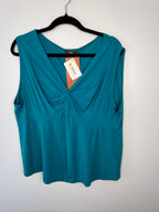 front of NWT 90% Modal Goddess on the Go Modal Top | Size XXXL at Blue Sparrow Shop on hanger