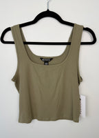 NWT Athleta Signature Rib Square-Neck Crop Tank | Size M on hanger