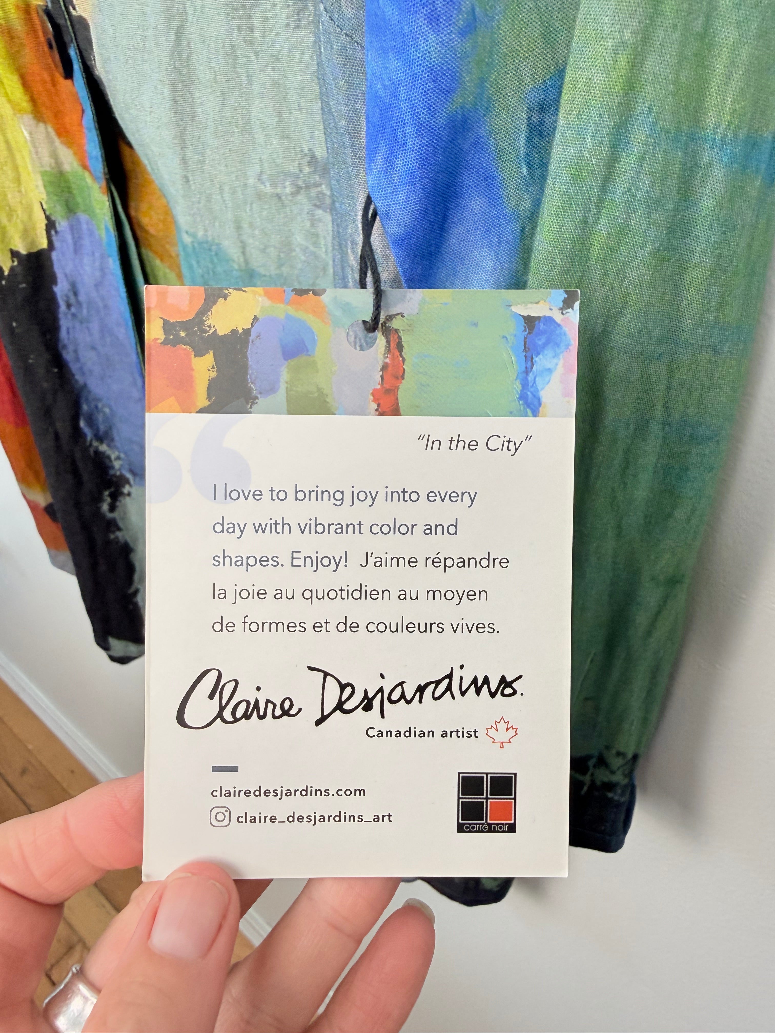 NWT Claire Desjardin 'In The City' Shirt | Size M hang tag info 