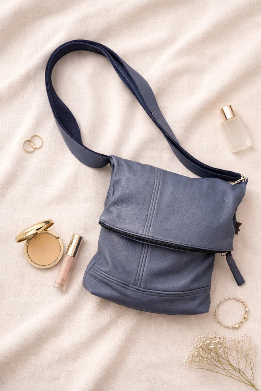 Hides in Hand Deerskin Leather Crossbody Bag NWT at Blue Sparrow Shop