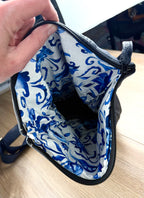 NWT Hides in Hand genuine deerskin leather crossbody bag inside view 2