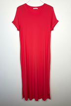 NWT Leave Nothing But Footprints Bamboo Maxi Dress | Size S at Blue Sparrow Shop on white background