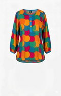 NWT Multicolour Tunic Blouse at Blue Sparrow Shop