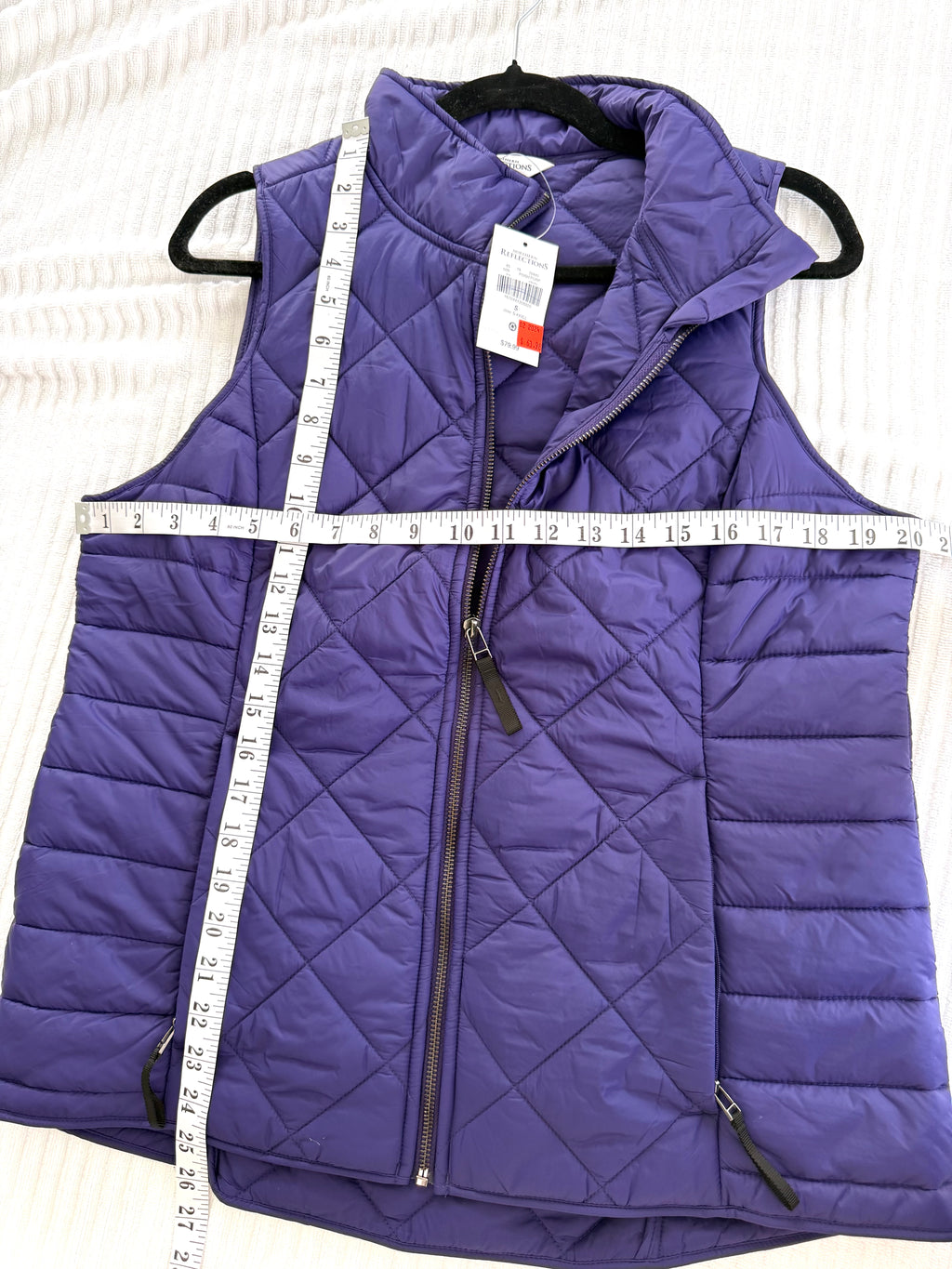 NWT Northern Reflections Puffer Vest | Size S measuring 40" bust and 25-26.5 length