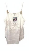NWT Palm Tree Embroidered Cami | Size L at Blue Sparrow Shop