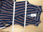 NWT Vision Lab Navy Striped Wide Leg Jumpsuit for Women 30" bust 26" waist