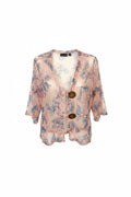 Nina Leonard Mesh Lightweight Cardigan| Size L at Blue Sparrow Shop  on white background