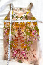 Nygård Sleeveless Dressy Summer Tank | Size 6 at Blue Sparrow Shop measuring 32" bust and 27" shoulder to hem