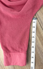 Olsen 100% Cotton Open Mesh Knit Cardigan at Blue Sparrow Shop measuring 10" sleeve
