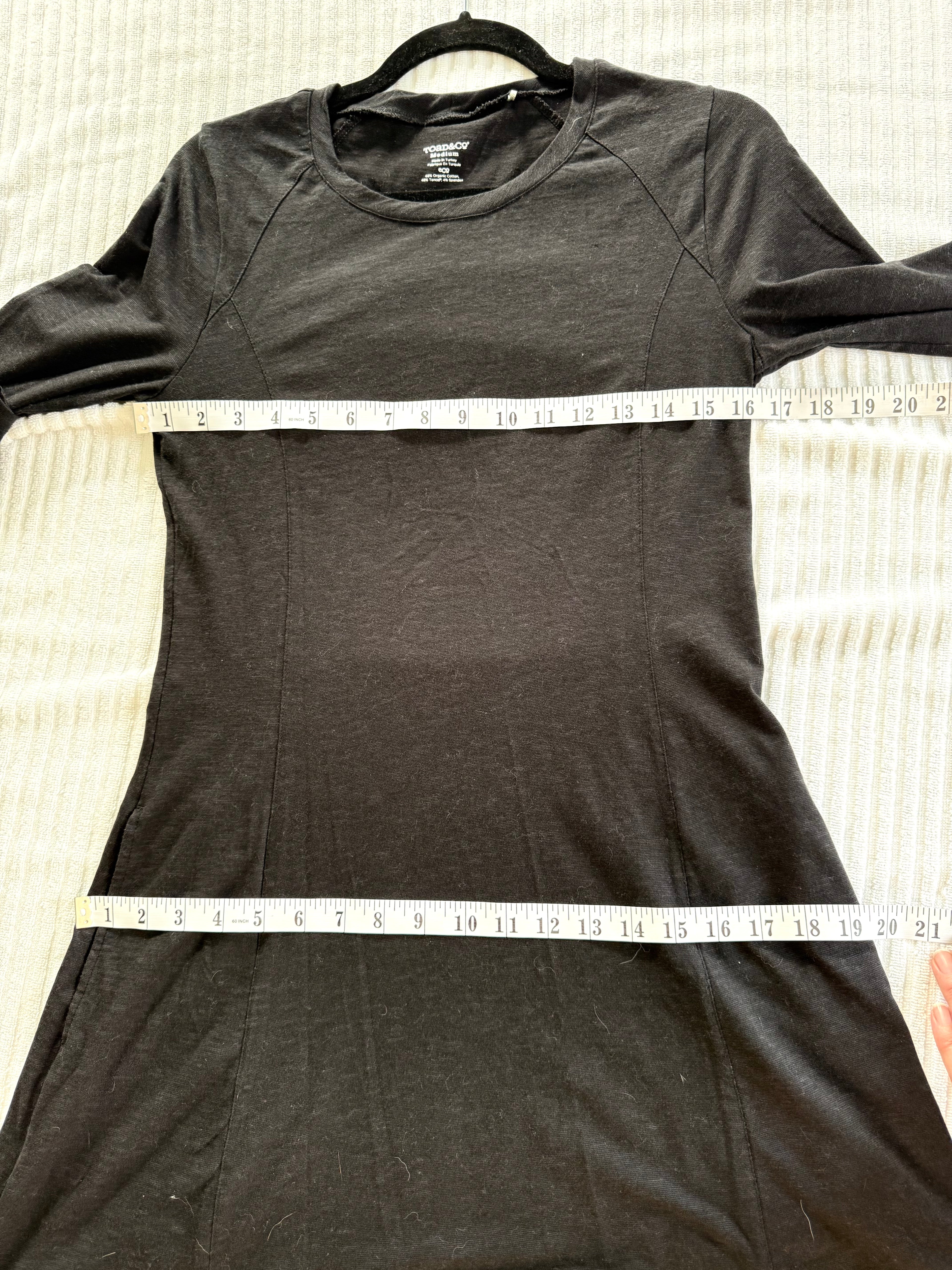 Organic Cotton Toad & Co Tunic Dress | Size M measuring 32" bust and 38" hips