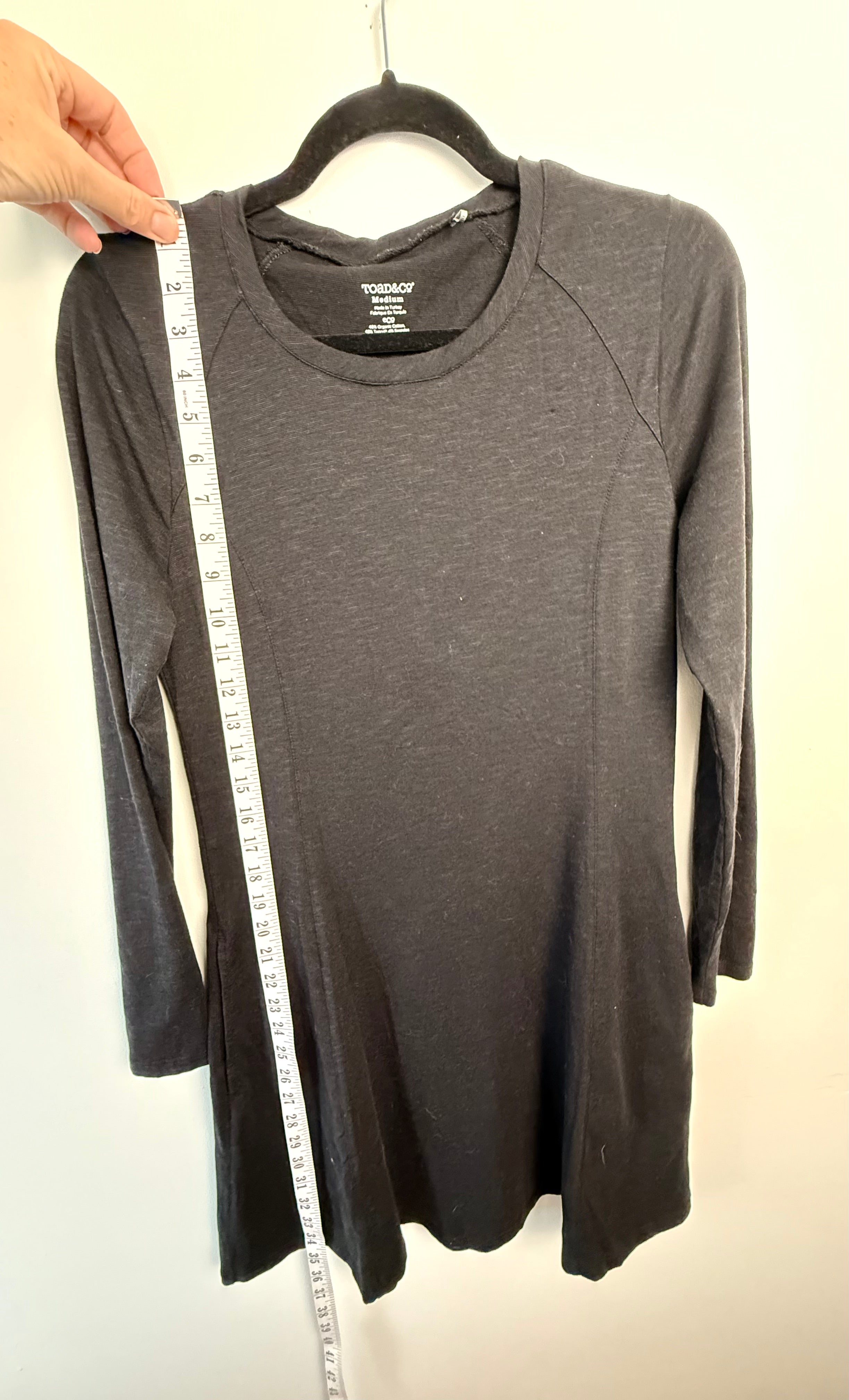 Organic Cotton Toad & Co Tunic Dress | Size M measuring 34" length