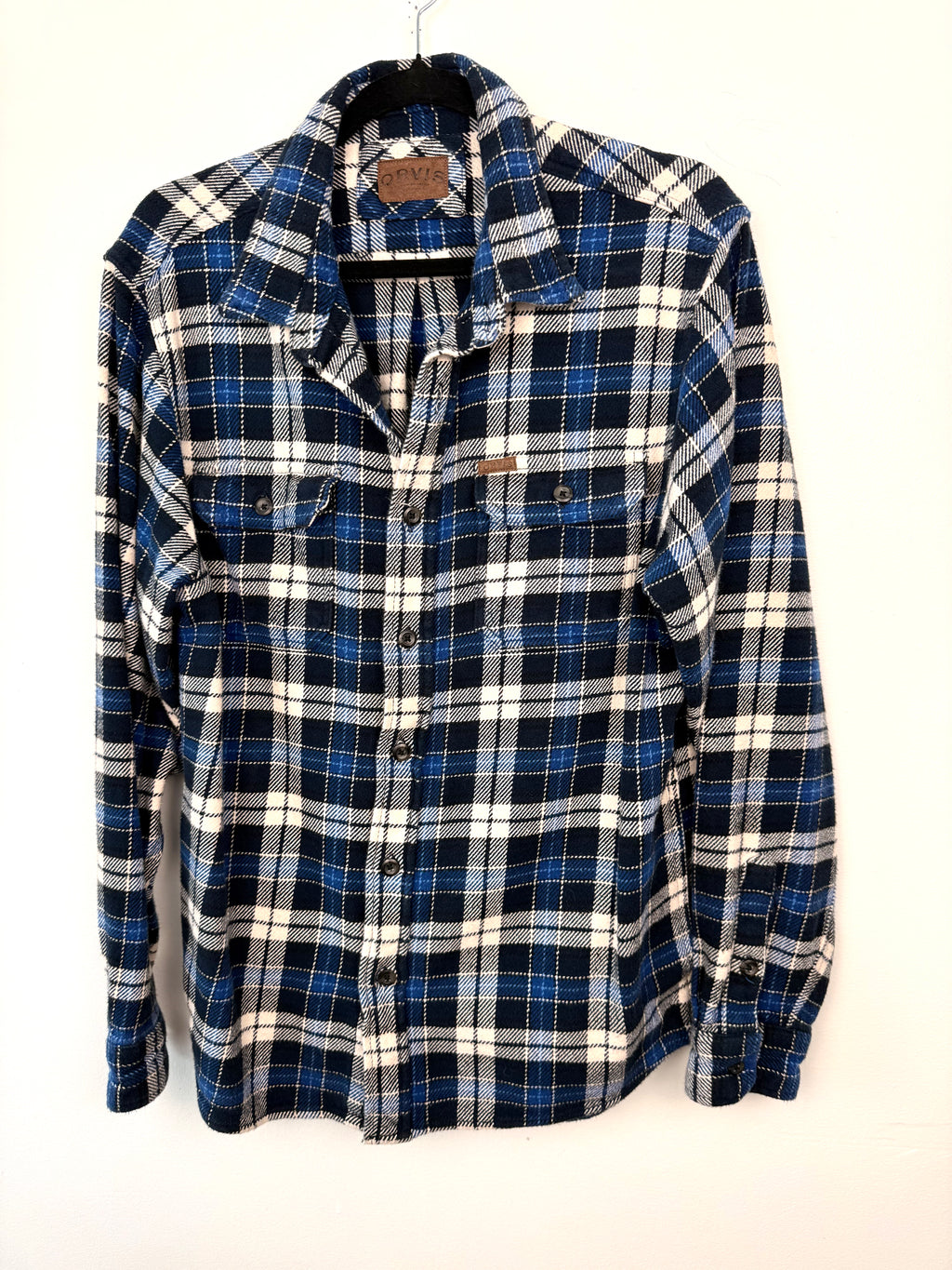  Orvis 100% Cotton Plaid Shacket | Mens M on hanger