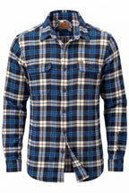Orvis 100% Cotton Plaid Shacket | Mens M on white background